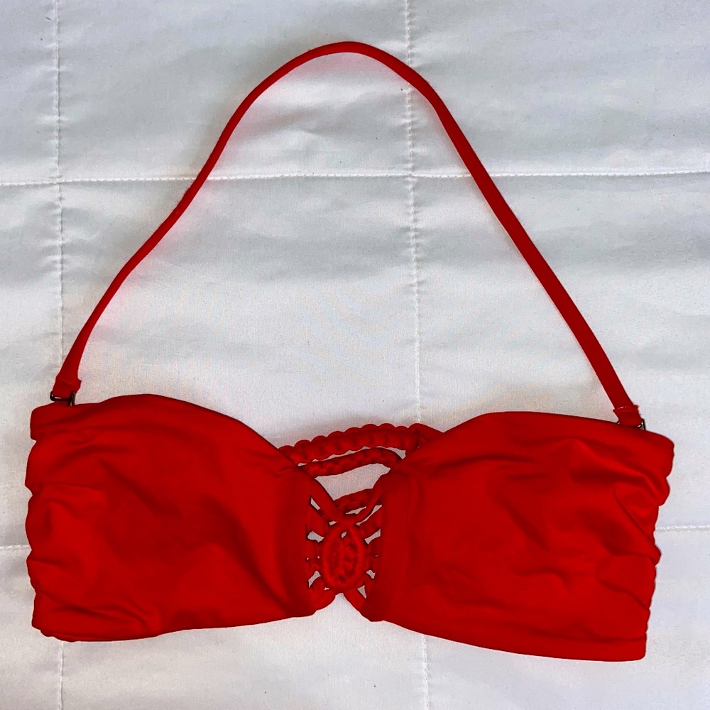 Frankies Bikinis Medium Swim Top w Removable Strap